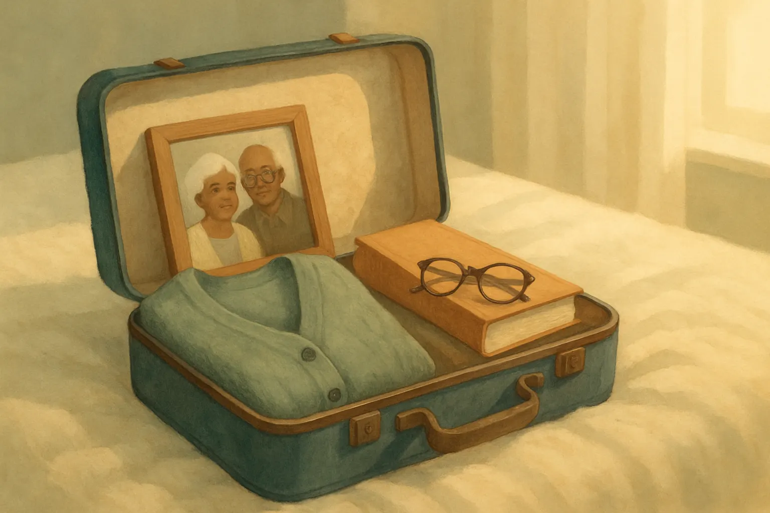 Packing familiar comforts for a move into a nursing home
